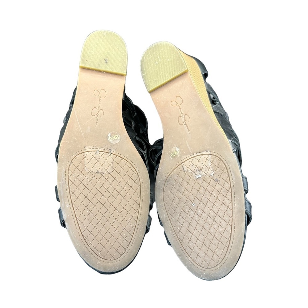 Jessica Simpson Strappy Gladiators Wedge Sandals Black Size 9.5. - Picture 9 of 11